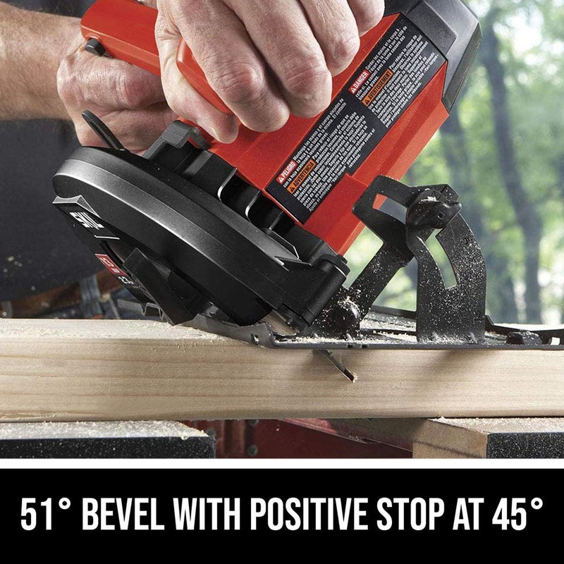 SKIL 5080-01 منشار دائري 13 أمبير 7-1/4 بوصة، أحمر - Image 3